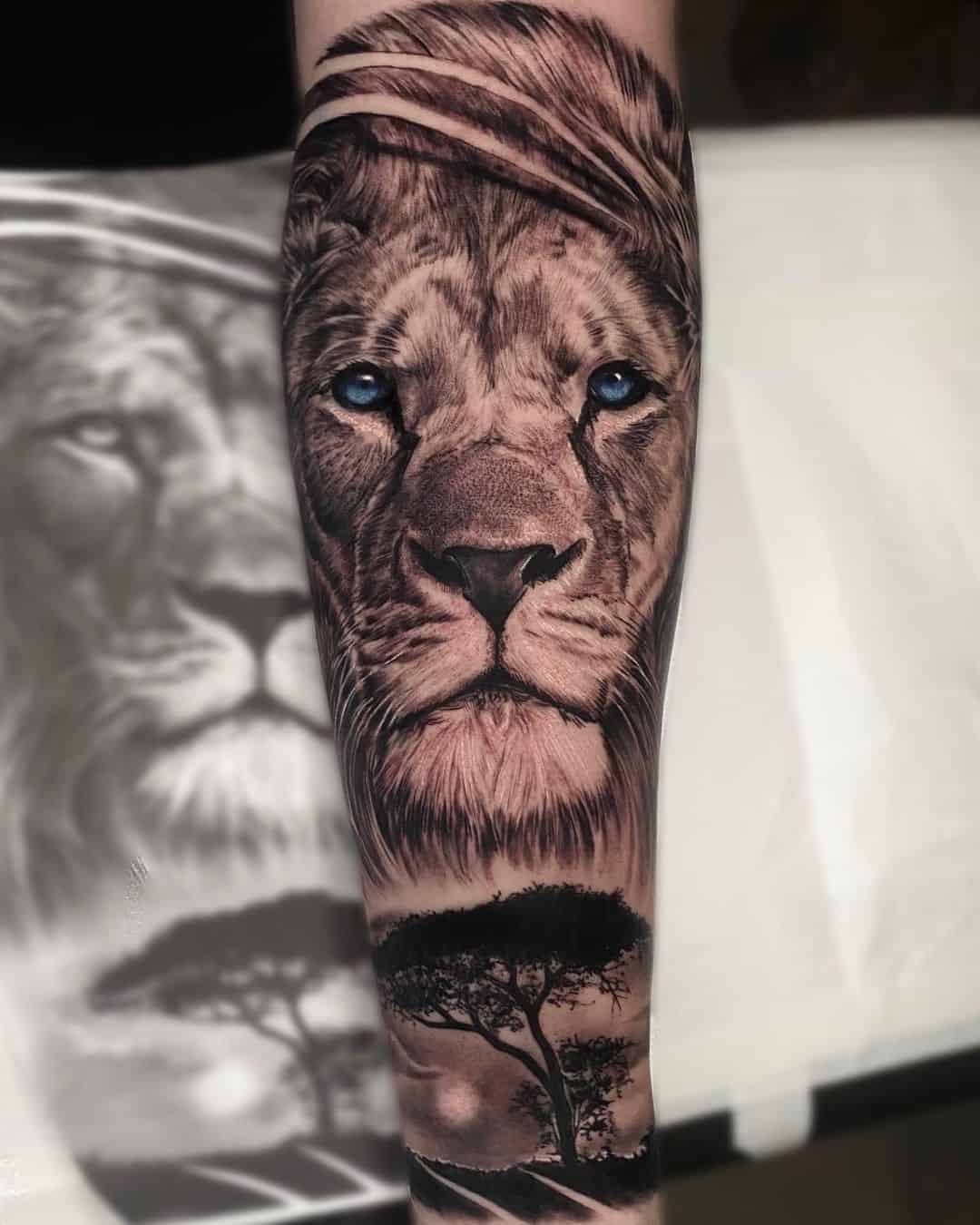 Lion tattoo by matheussilva.tattoo