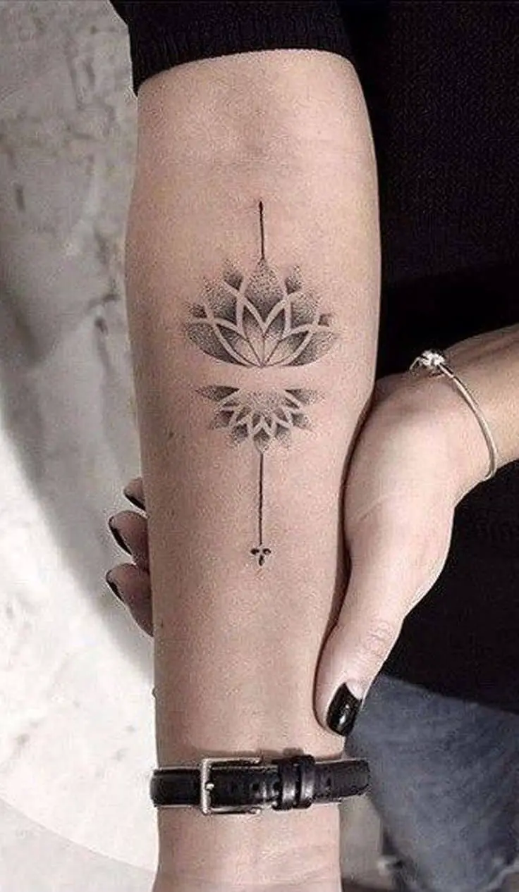 Mandala lotus tattoo 2
