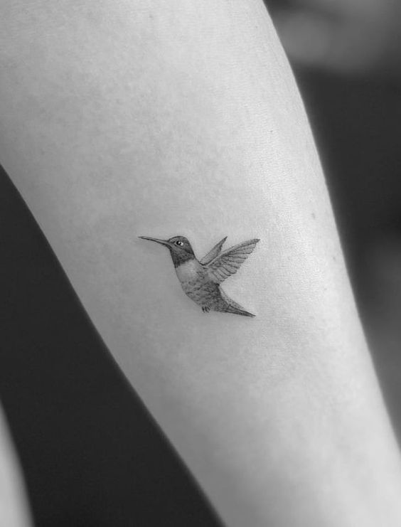 Mini bird tattoo 2