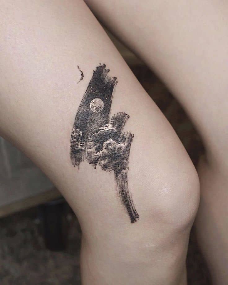 Minimalistic abstract tattoo 1