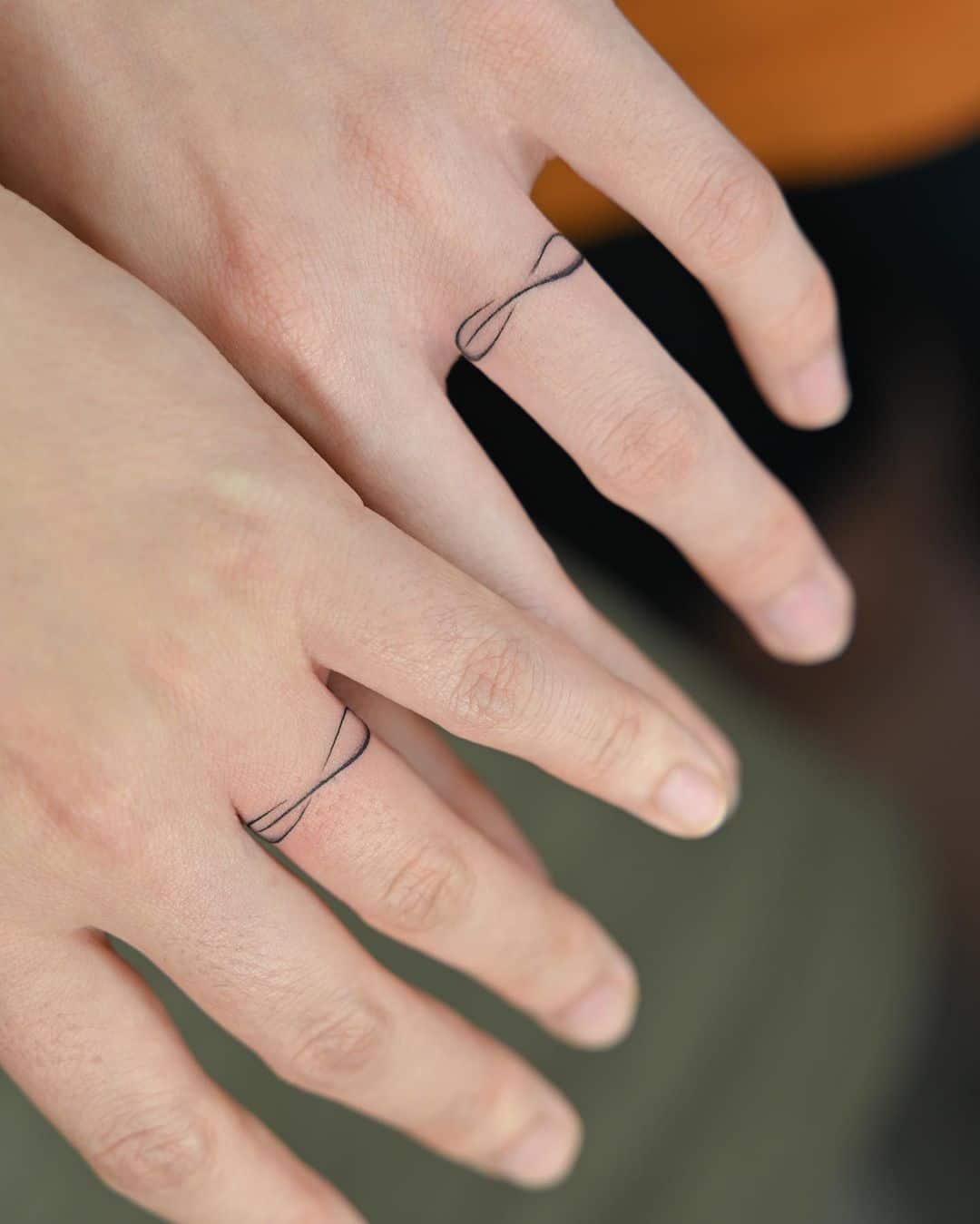 Minimalistic finger tattoo design by salt inkso