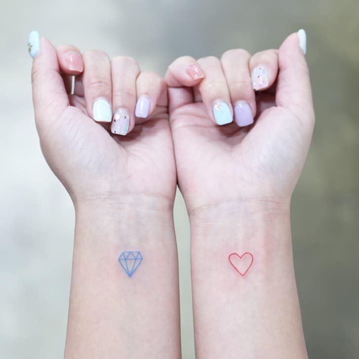 Minimalistic tattoo design by wittybutton tattoo