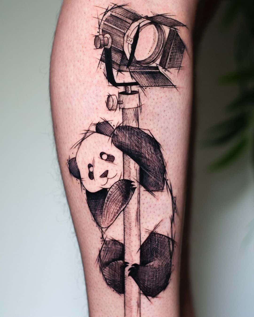 Sleepy Panda Temporary Tattoo (Set of 3) – Small Tattoos