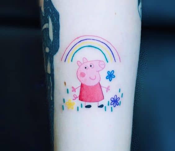 Peppa pig tattoo design 2