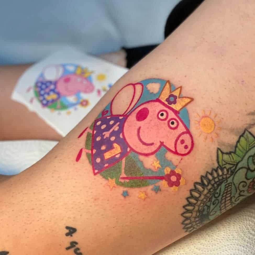 Peppa pig tattoo design by barbaraleona