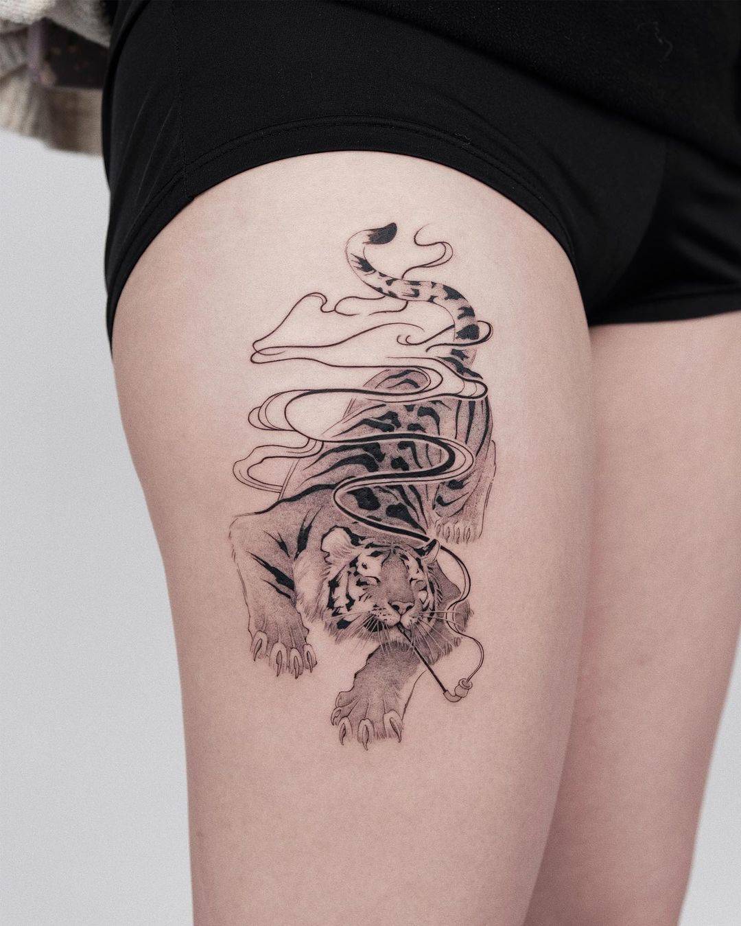 Realistic animal tattoo by wilwang tatt