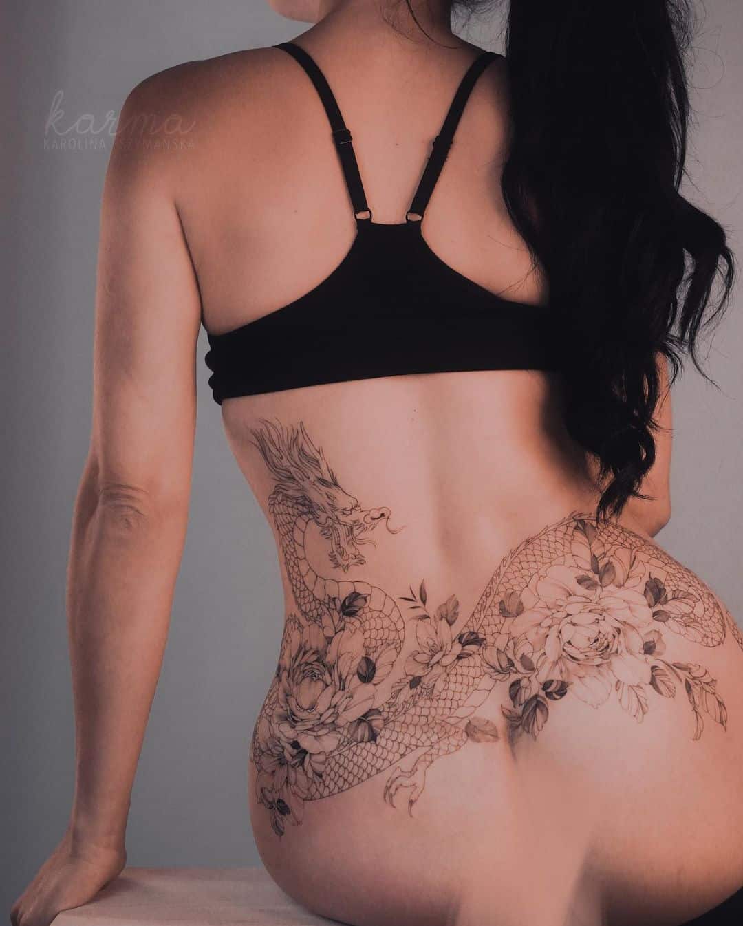 Realistic back tattoos by karolinaszymanska tattoo