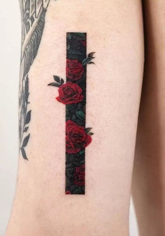 Realistic flower tattoo 1