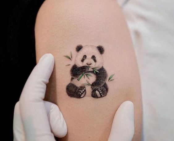 Realistic panda tattoo 1