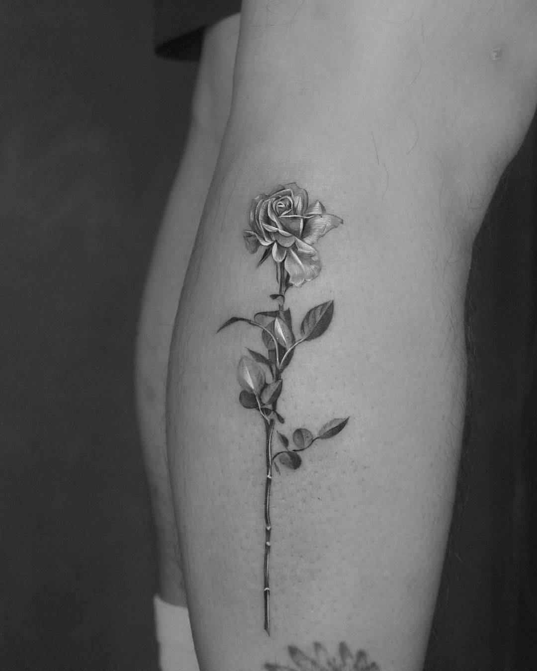 Rose tattoos by jku tattoo