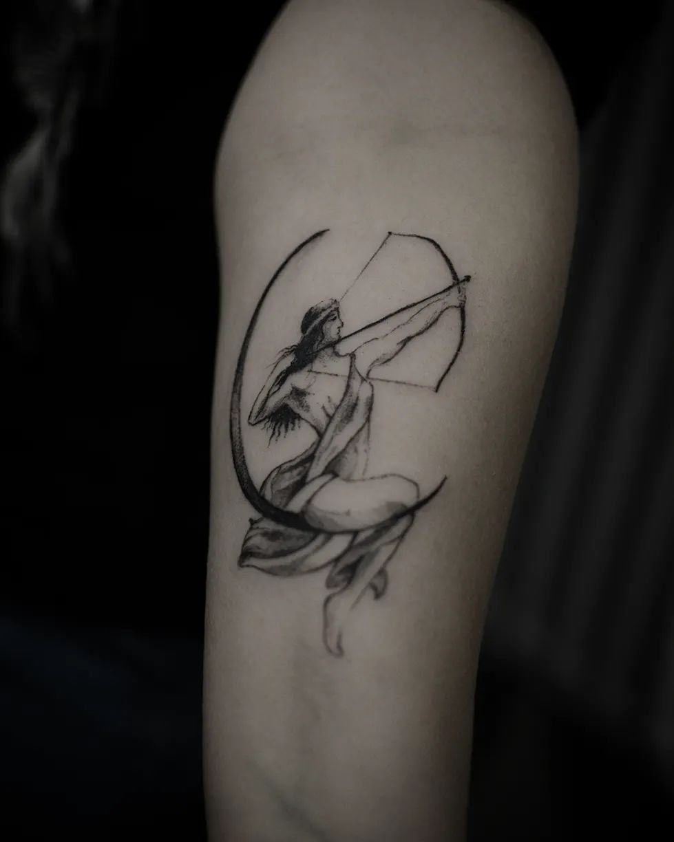 Sagittarius tattoo design by domynykablack