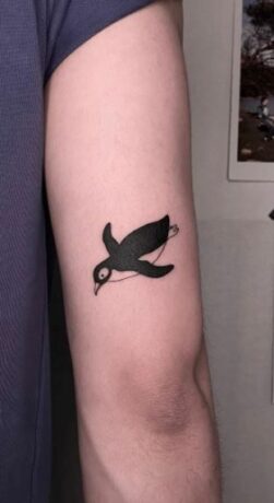 Simple penguin tattoo 1