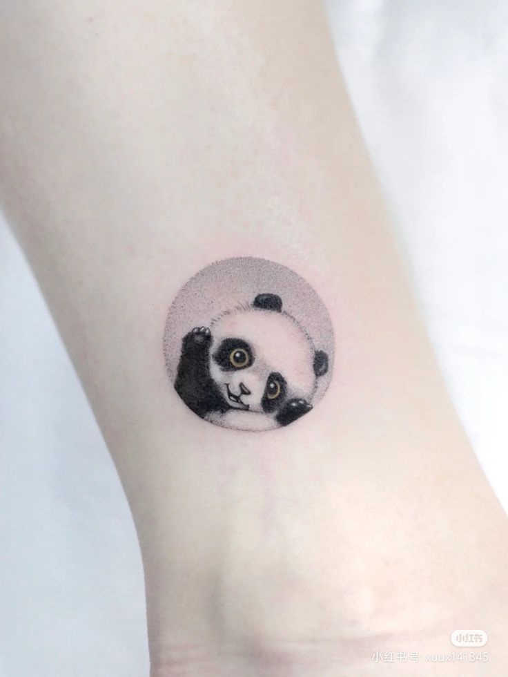 Small panda tattoo design
