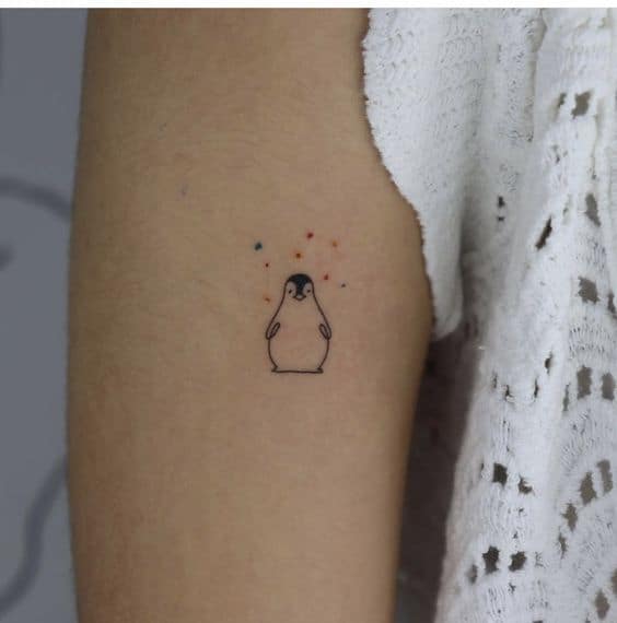 Small penguin tattoo 4