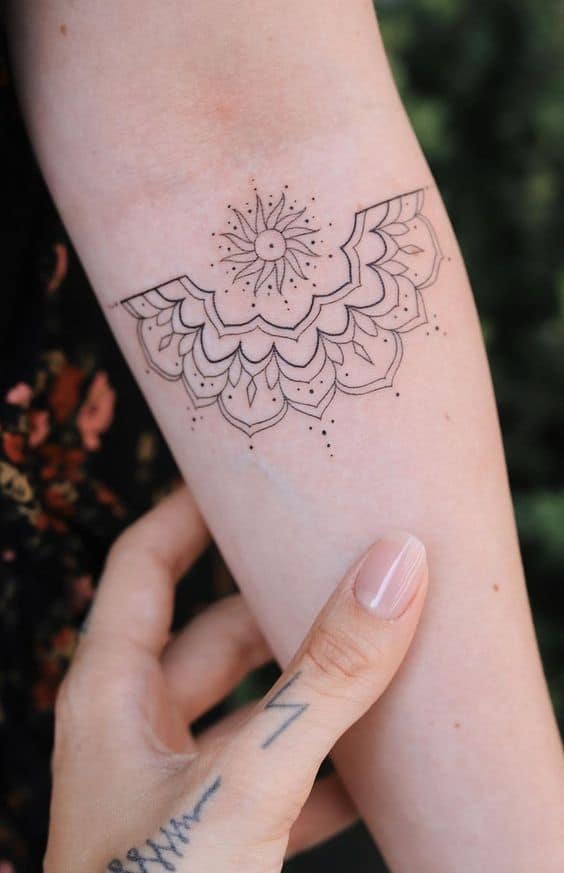 White lotus tattoo 1