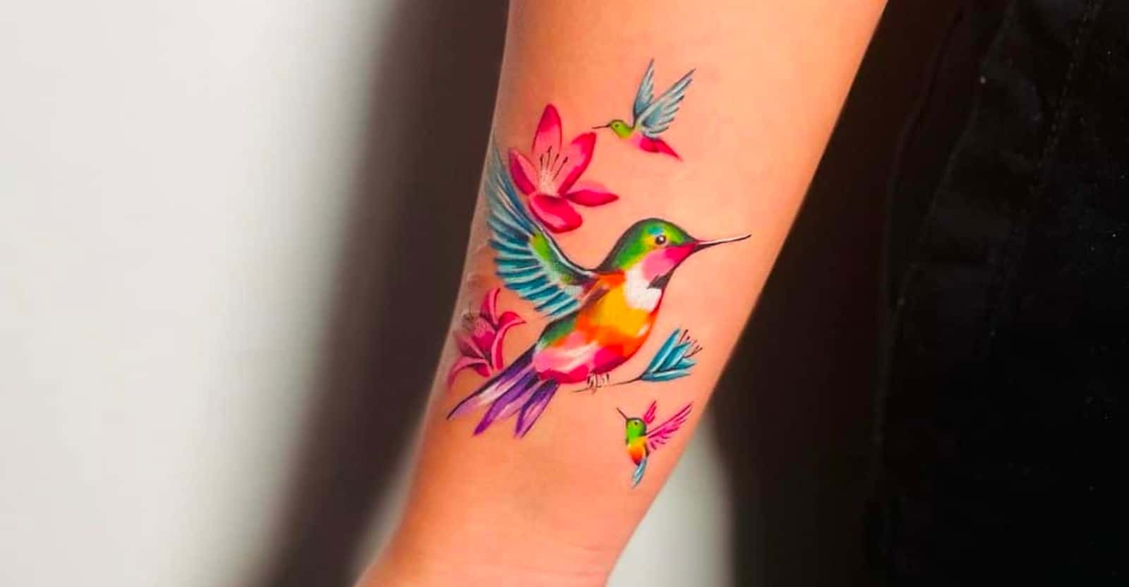 humming bird tattoo design and ideas