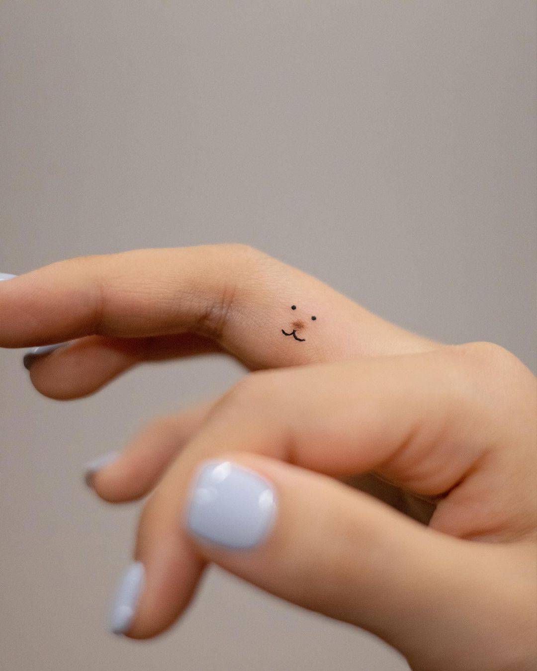 mini finger tattoo design by handitrip