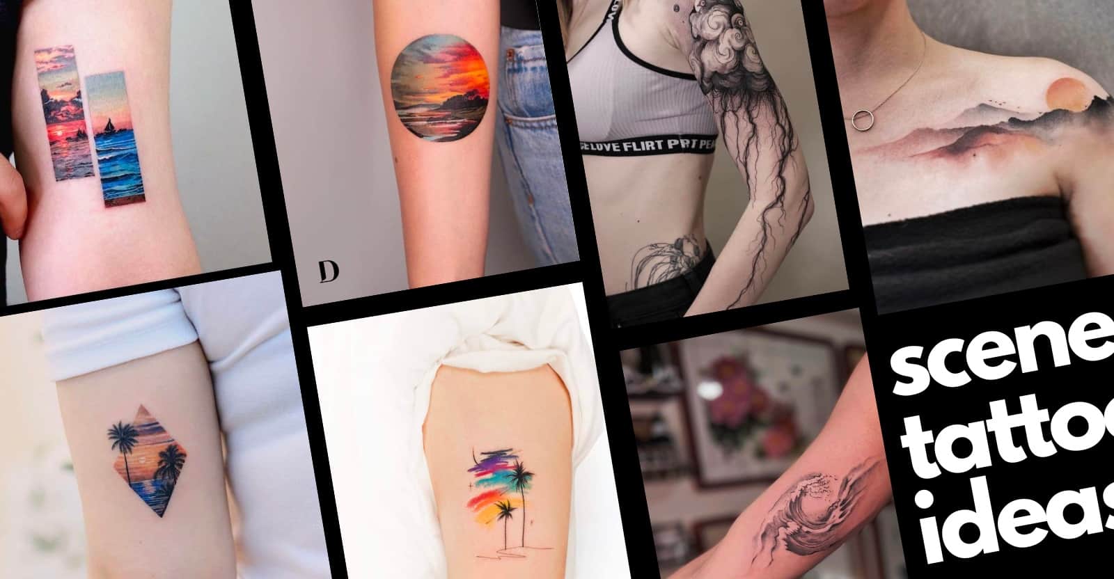 scene tattoo design ideas for nature lovers