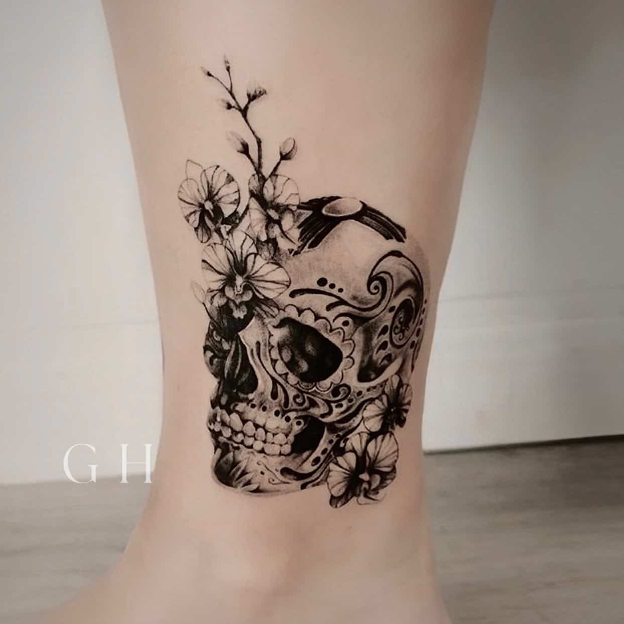 skull tattoo design by gh modoink