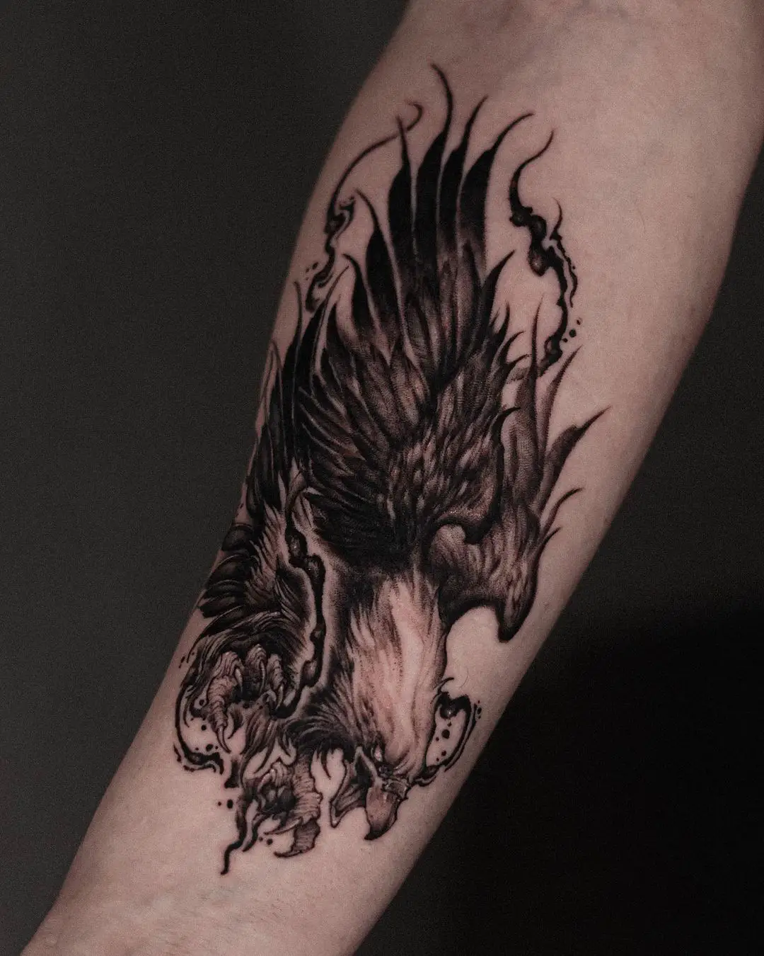 Abstract eagle tattoo design by rokyeom