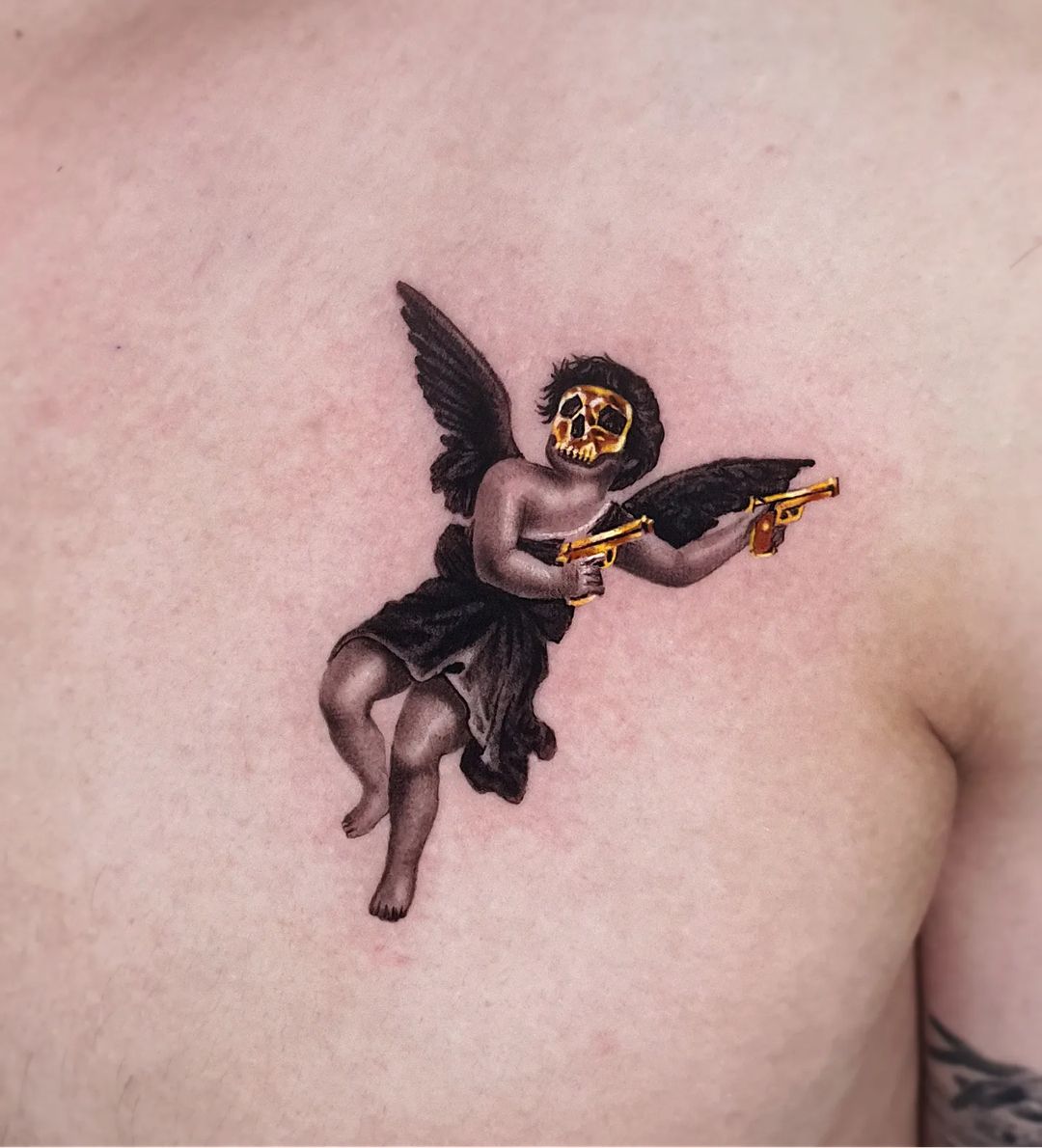 Angel tattoos for men by jiro painter