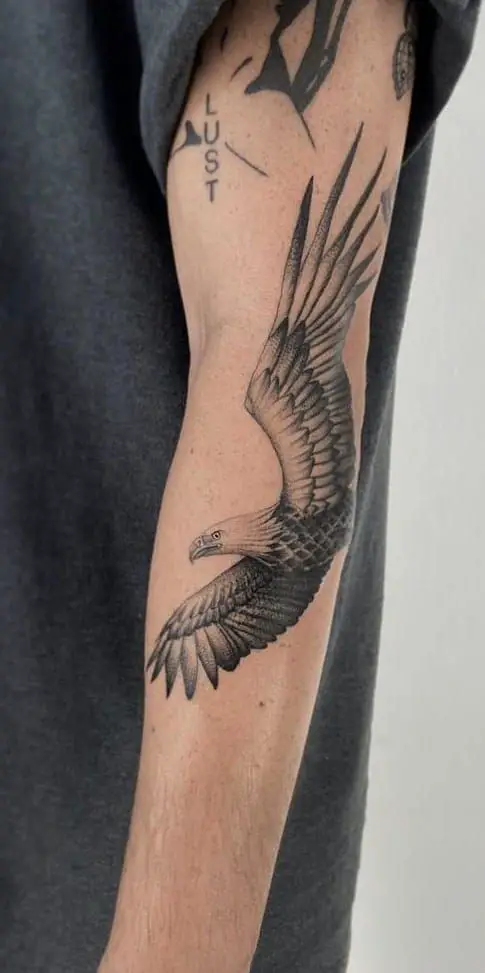 Bald eagle tattoo 1