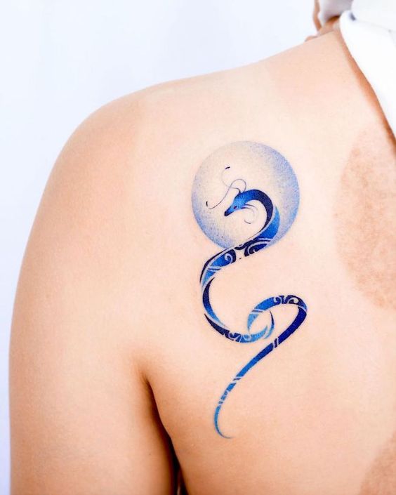 Blue dragon tattoo 1