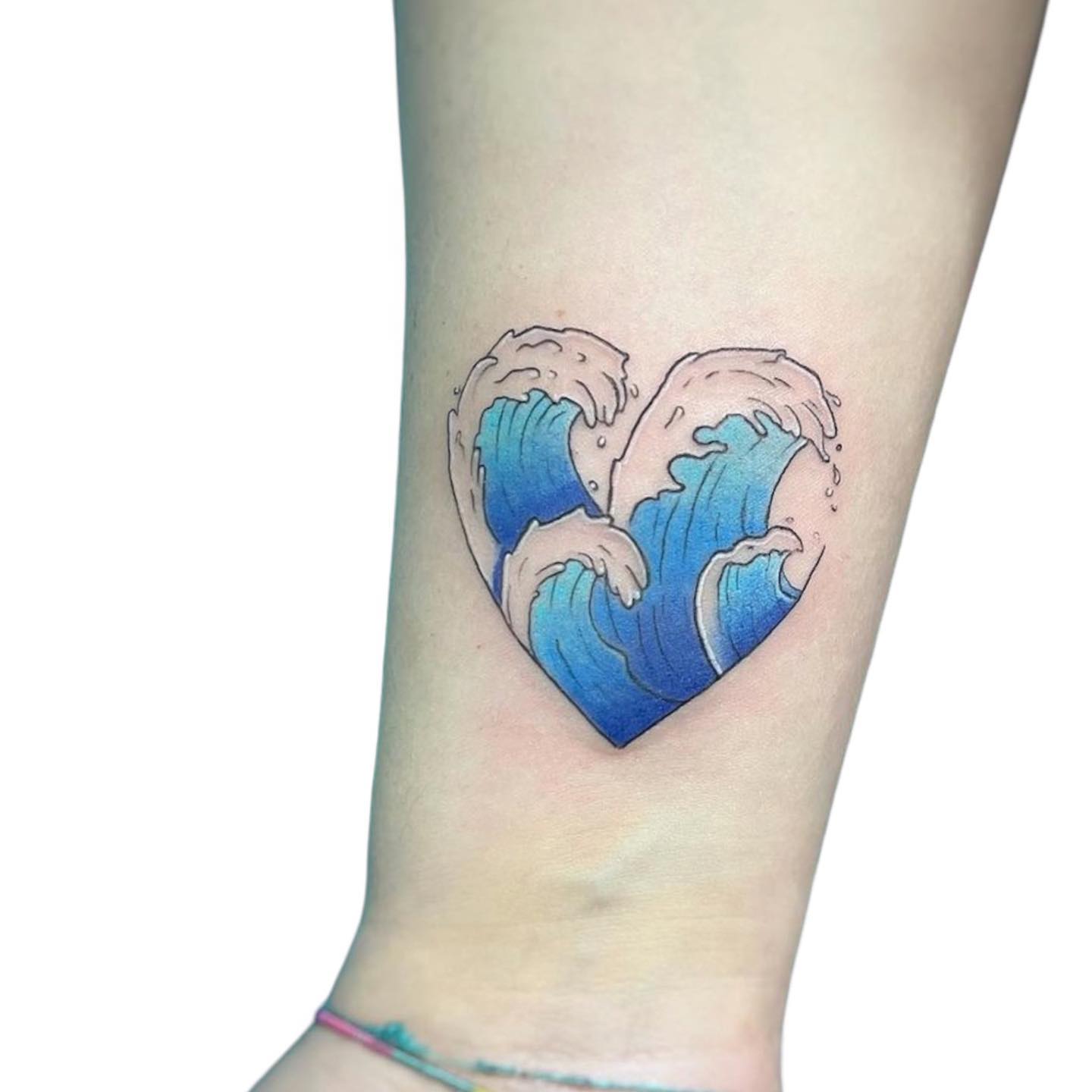 Blue waves tattoo by valyumtattoo