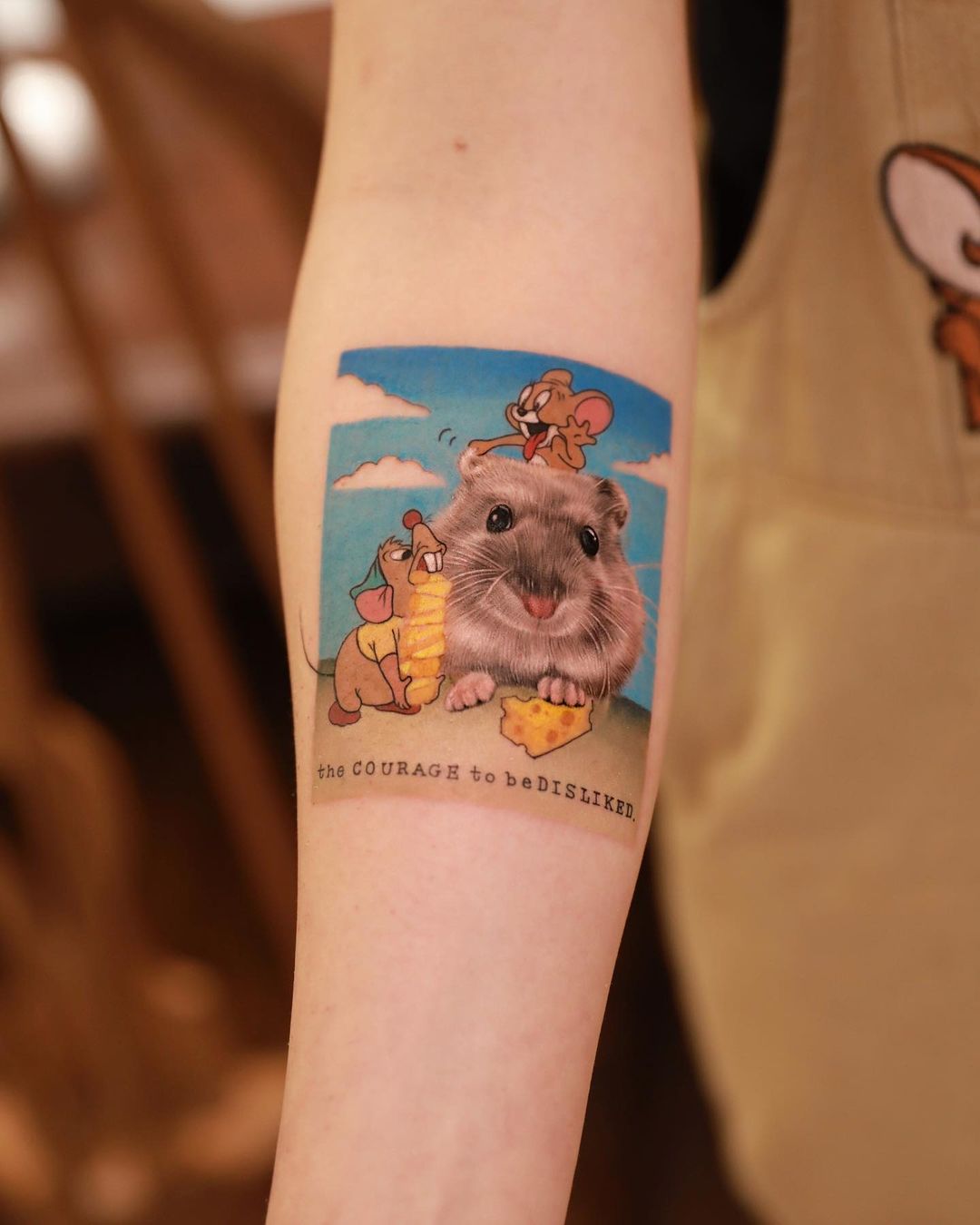 Colorful tom and jerry tattoo design by pettattoo.salmon