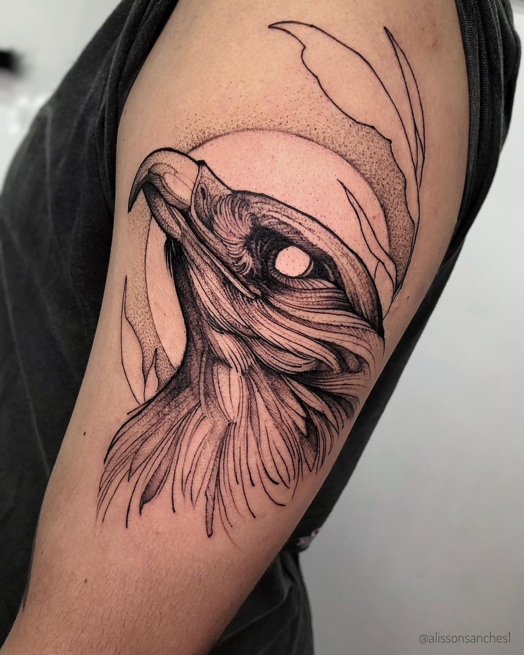 Eagle head tattoo design by alissonsanches1