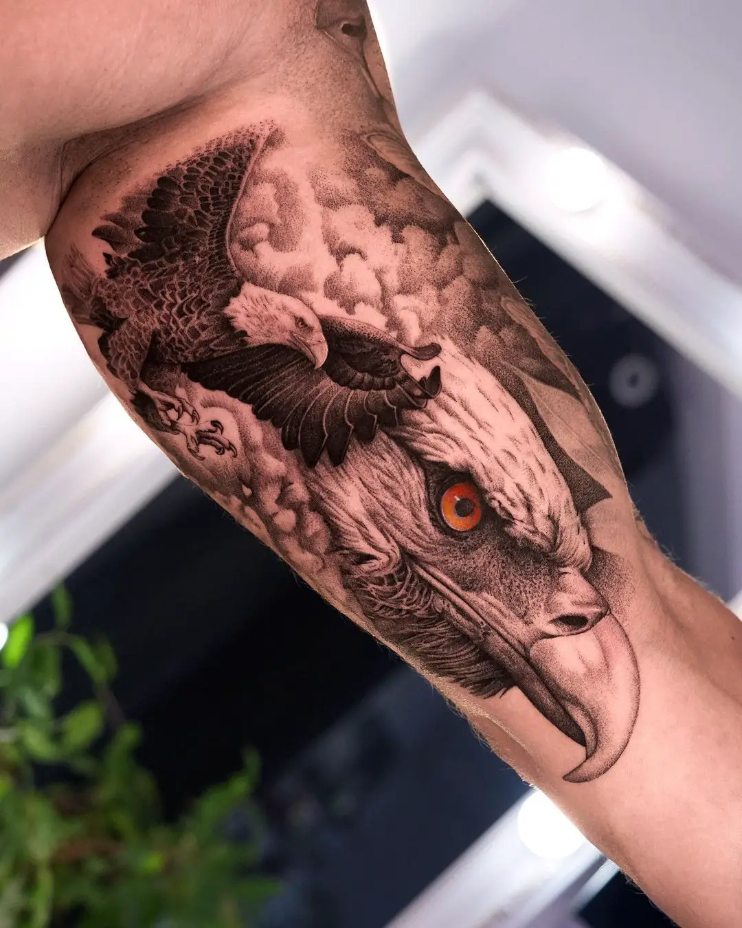 Eagle tattoo design by dmitry chrom