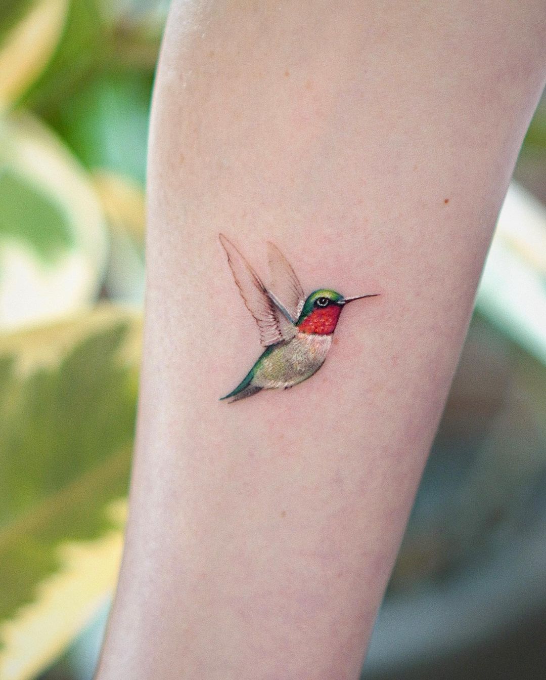 Flying bird tattoo by abii tattoo