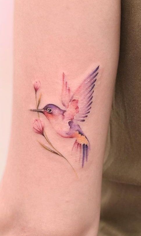 Humming bird tattoo 1