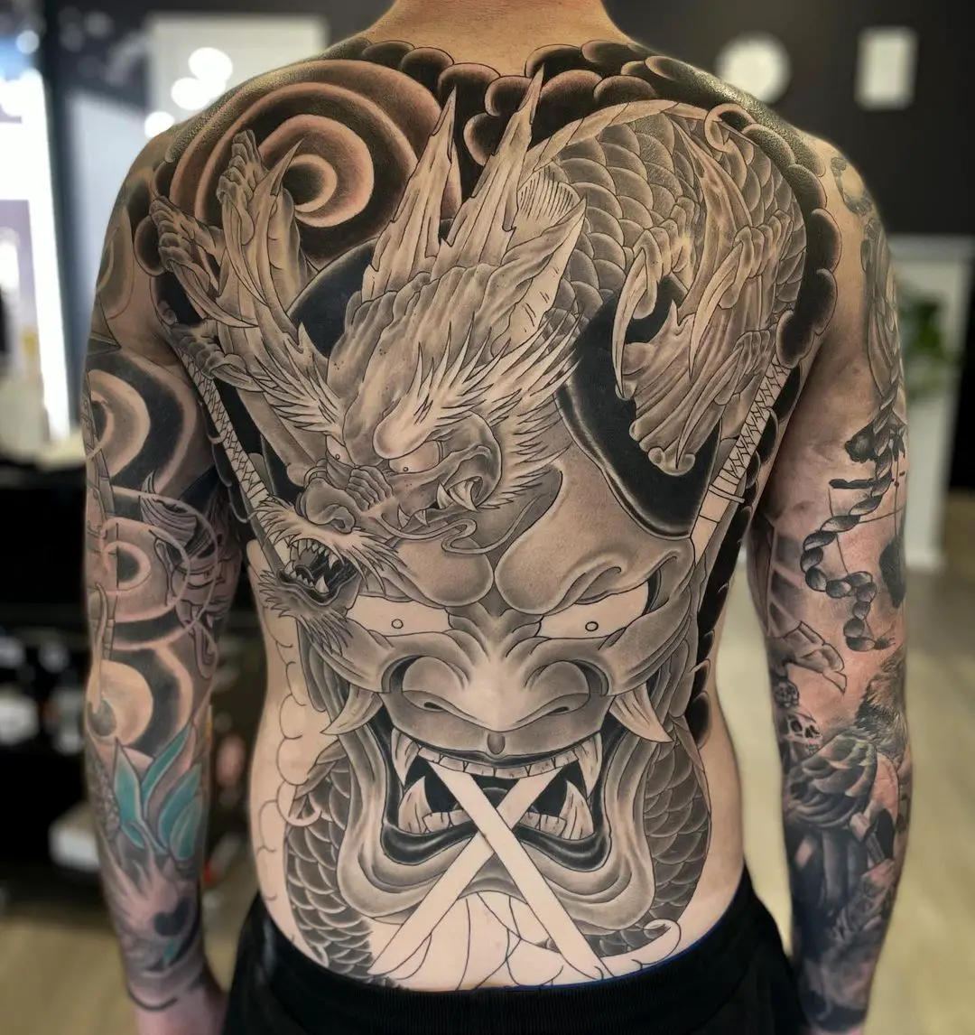 Japanese dragon tattoo design by martynhesterattoo