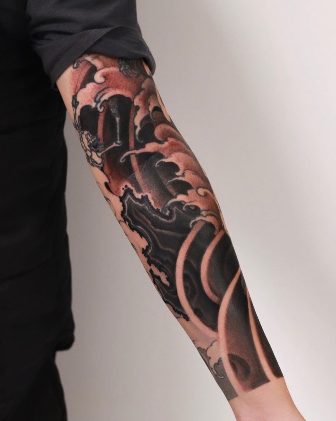 Japanese waves tattoo ideas by