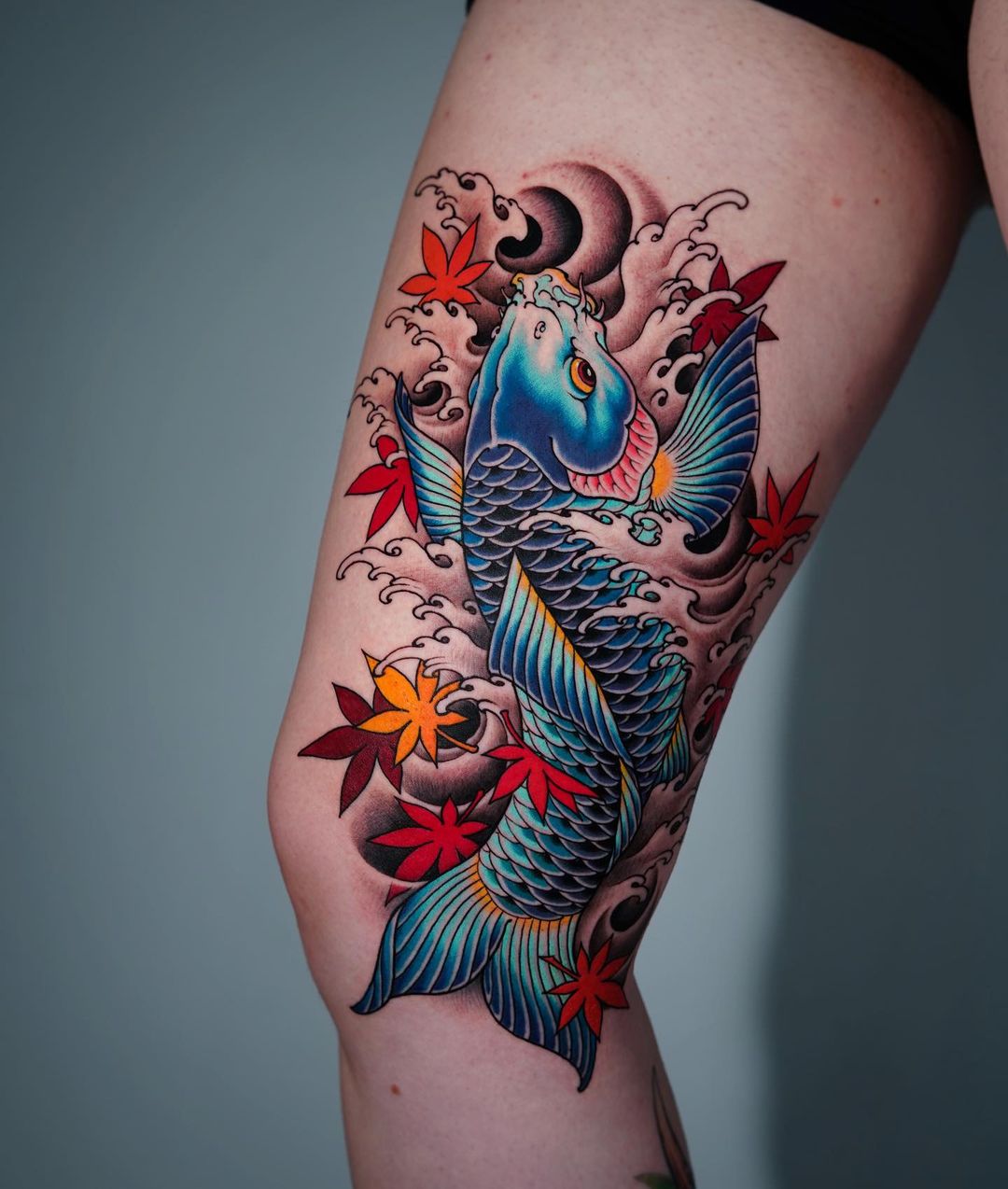 Koi fish tattoo design by jin qchoi 1