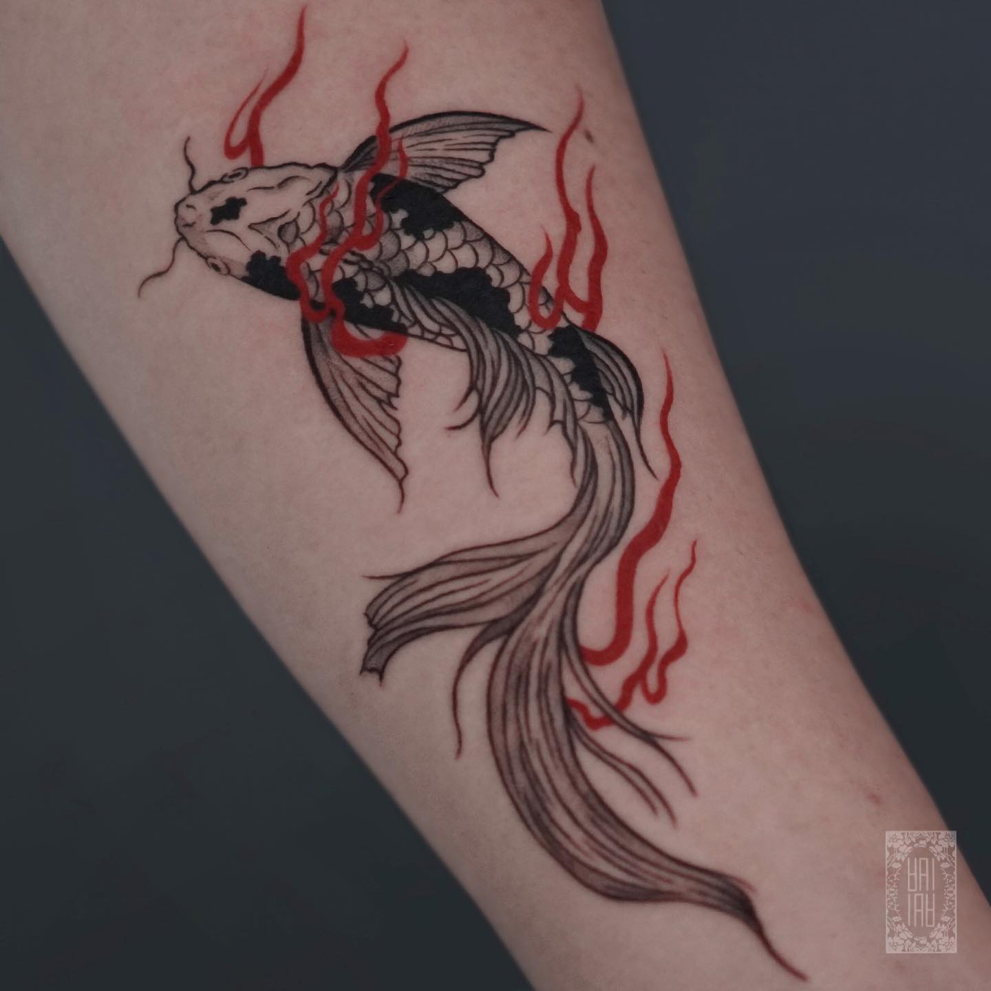 Koi fish tattoo design by nana.orient