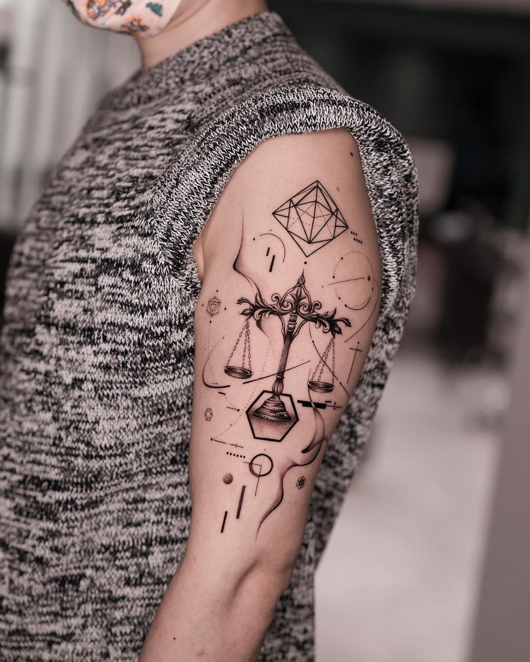 Libra tattoo ideas by deartattoohk