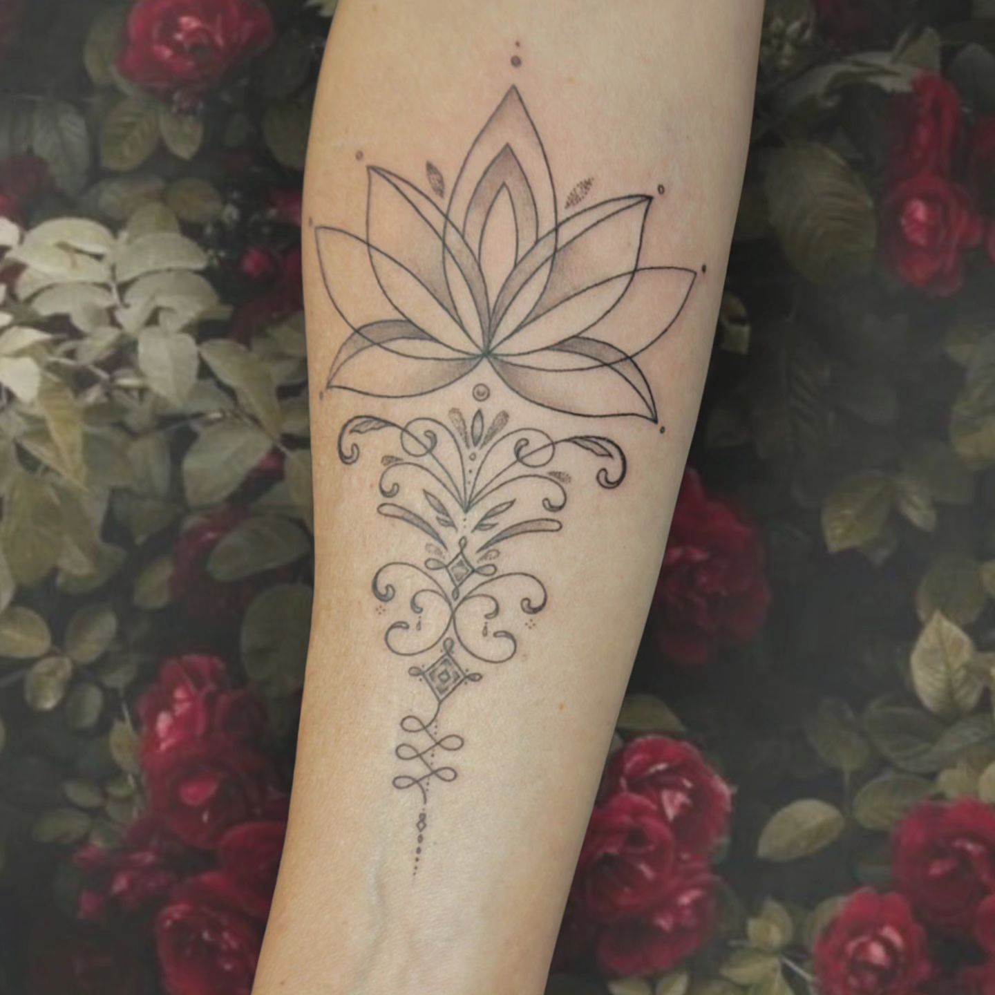 Lotus ornamental tattoo by sofink