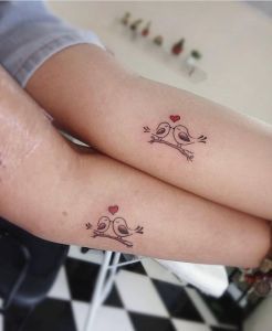 Love bird tattoo 2