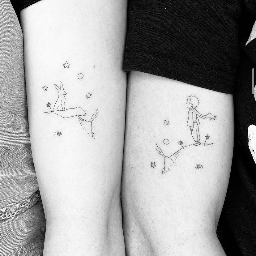 Matching tattoo design by hailey blossom