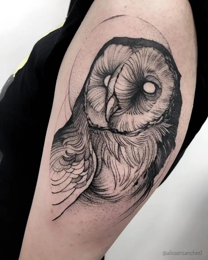 Owl tattoo design by alissonsanches1