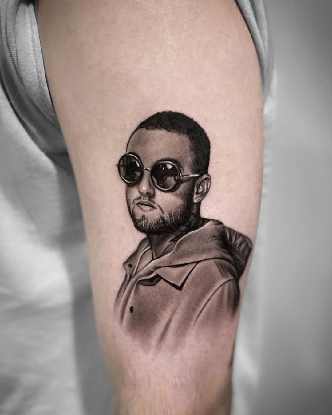 Realistic portrait tattoo design by tattooafterlife