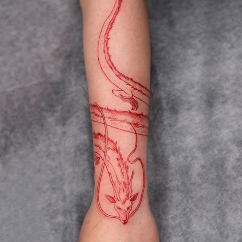 Red dragon tattoo 1