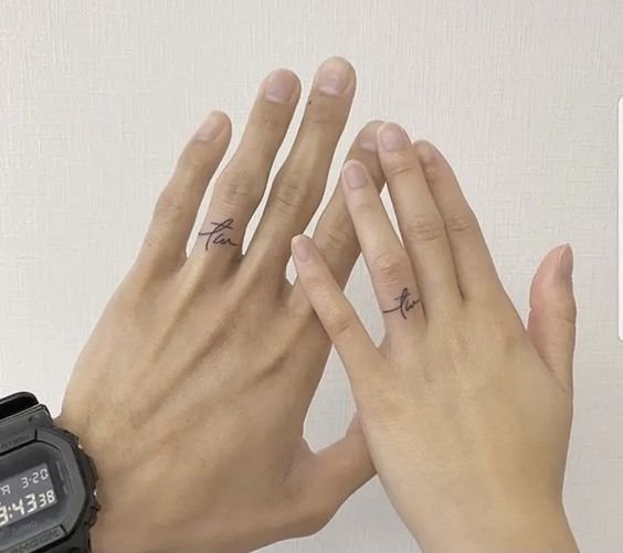 Ring finger tattoo design 4