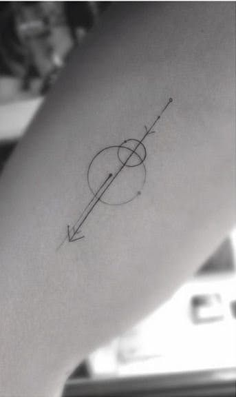 Simple geometric tattoo design 1