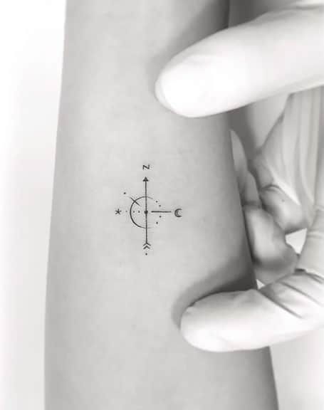Simple geometric tattoo design 2