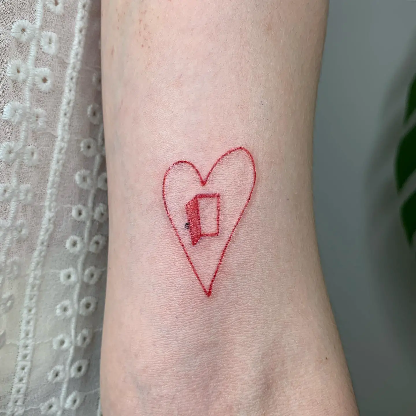 Simple heart tattoo design by zlata ziva