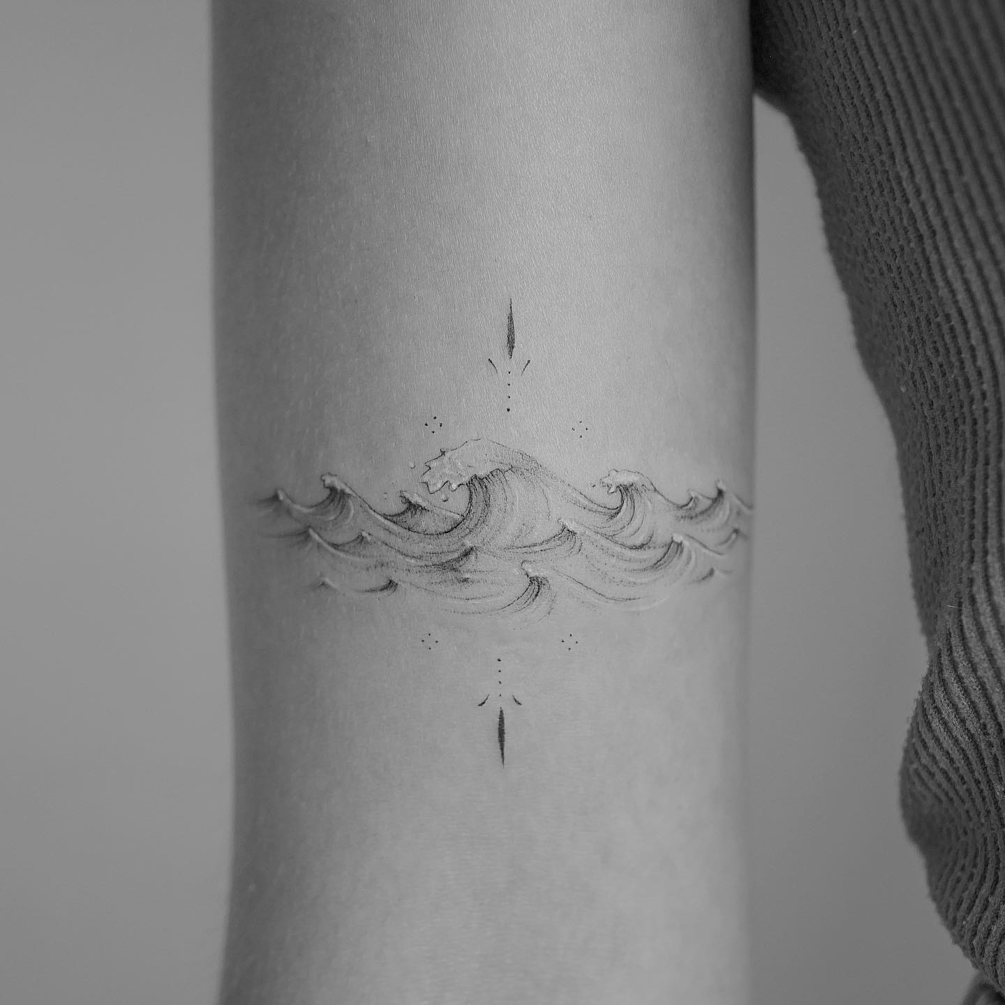 Small waves tattoos for women by lucas.dauner