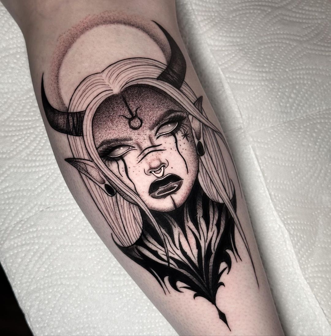 Taurus tattoo design by hayleyploos